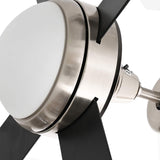 Ventilatore da soffitto con luce e telecomando  130 cm Nero