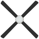Ventilatore da soffitto con luce e telecomando  130 cm Nero
