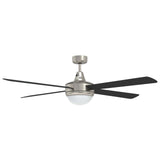 Ventilatore da soffitto con luce e telecomando  130 cm Nero