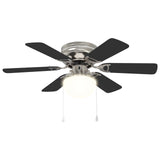 Ventilatore da soffitto con luce  82 cm Nero