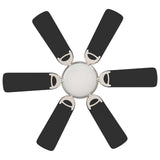 Ventilatore da soffitto con luce  82 cm Nero