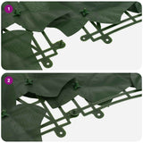 Schermo per balcone con foglie Verde Scuro 200 x 75 cm
