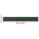 Schermo per balcone con foglie Verde Scuro 600 x 75 cm