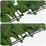 Schermo per balcone con foglie Verde 600 x 75 cm