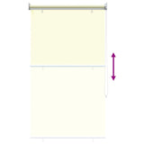 Tenda da sole a rullo con protezione UV Crema 100 x 140 cm