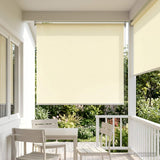 Tenda da sole a rullo con protezione UV Crema 100 x 230 cm