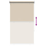 Tenda da sole a rullo con protezione UV Beige 100 x 140 cm