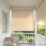 Tenda da sole a rullo con protezione UV Beige 120 x 140 cm