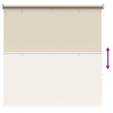 Tenda da sole a rullo con protezione UV Beige 120 x 140 cm