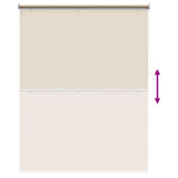 Tenda da sole a rullo con protezione UV Beige 160 x 140 cm