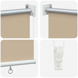 Tenda da sole a rullo con protezione UV Beige Poliestere