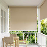 Tenda da sole a rullo con protezione UV Beige 80 x 230 cm