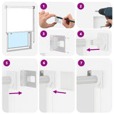 Tenda da sole a rullo con protezione UV Bianco Poliestere
