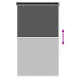 Tenda da sole a rullo con protezione UV Nero 80 x 140 cm
