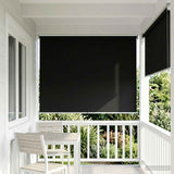 Tenda da sole a rullo con protezione UV Nero 120 x 230 cm