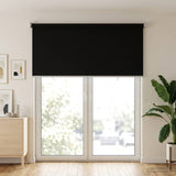 Tenda da sole a rullo con protezione UV Nero 120 x 230 cm