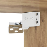 Armadietto a muro A parete Rovere artigianale 80 x 36,5 x 35 cm