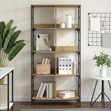 Libreria Rovere artigianale 78,5 x 33 x 153 cm metallo PB
