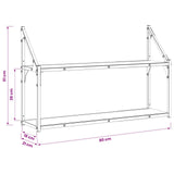 Scaffale da parete A parete Legno antico 80 x 21 x 51 cm