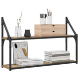 Scaffale da parete A parete Rovere artigianale 80 x 21 x 51 cm