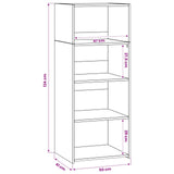 Credenza Rovere Artigianale 50 x 41 x 124 cm