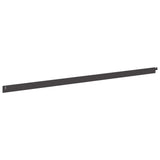 Bordura per Prato 10 pcs 102 x 4 x 4 cm Acciaio Nero