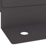 Bordura per Prato 30 pcs 102 x 4 x 4 cm Acciaio Nero