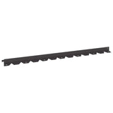 Bordura per Prato 30 pcs 102 x 4 x 4 cm Acciaio Nero