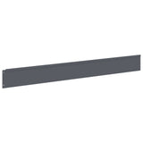 Bordura per Prato 50 pcs 100 x 12 cm Acciaio Antracite