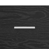 Credenza Rovere Nero 40 x 36 x 80 cm Legno ingegnerizzato