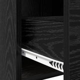 Credenza Rovere Nero 40 x 36 x 80 cm Legno ingegnerizzato