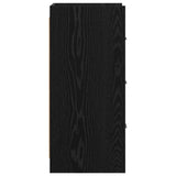 Credenza Rovere Nero 40 x 36 x 80 cm Legno ingegnerizzato