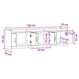 Mobile TV 168 x 33 x 47 cm Rovere Artigianale