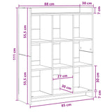 Libreria Rovere Sonoma 87,5 x 30 x 111 cm Legno ingegnerizzato