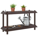 Unità di scaffalatura 2 livelli 100 x 40 x 55,5 cm PP Marrone