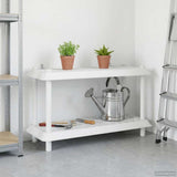 Unità di scaffalatura 2 livelli 100 x 40 x 55,5 cm PP Bianco