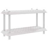 Unità di scaffalatura 2 livelli 100 x 40 x 55,5 cm PP Bianco