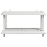 Unità di scaffalatura 2 livelli 100 x 40 x 55,5 cm PP Bianco