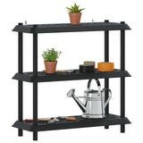 Unità di scaffalatura 3 livelli 100 x 40 x 96 cm PP Antracite