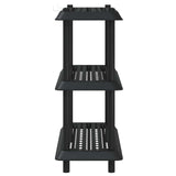 Unità di scaffalatura 3 livelli 100 x 40 x 96 cm PP Antracite