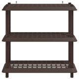 Unità di scaffalatura 3 livelli 100 x 40 x 96 cm PP Marrone