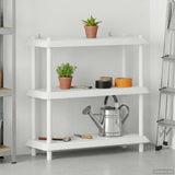 Unità di scaffalatura 3 livelli 100 x 40 x 96 cm PP Bianco