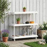 Unità di scaffalatura 3 livelli 100 x 40 x 96 cm PP Bianco