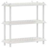 Unità di scaffalatura 3 livelli 100 x 40 x 96 cm PP Bianco