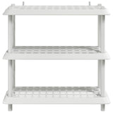 Unità di scaffalatura 3 livelli 100 x 40 x 96 cm PP Bianco