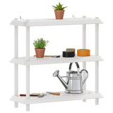 Unità di scaffalatura 3 livelli 100 x 40 x 96 cm PP Bianco