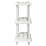 Unità di scaffalatura 3 livelli 100 x 40 x 96 cm PP Bianco