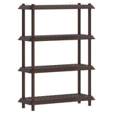 Unità di scaffalatura 4 livelli 100 x 40 x 136,5 cm PP Marrone