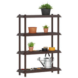 Unità di scaffalatura 4 livelli 100 x 40 x 136,5 cm PP Marrone