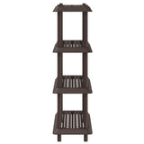Unità di scaffalatura 4 livelli 100 x 40 x 136,5 cm PP Marrone